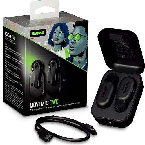 Микрофон Shure MoveMic Two, черный