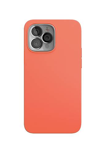 Чехол для смартфона vlp Silicone case with MagSafe для iPhone 13 Pro, коралловый