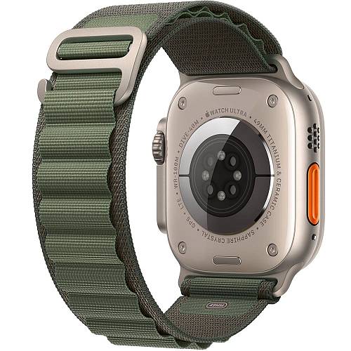 Apple Watch Ultra GPS + Cellular, 49 мм, корпус из титана, ремешок Alpine зеленого цвета M