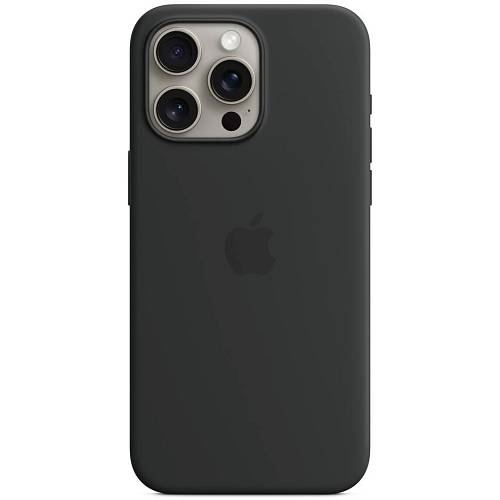 Чехол для смартфона iPhone 15 Pro Max Silicone Case with MagSafe, Black