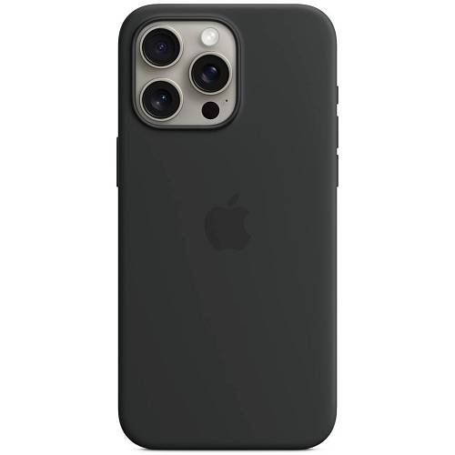 Чехол для смартфона Apple iPhone 15 Pro Max Silicone Case with MagSafe, Black