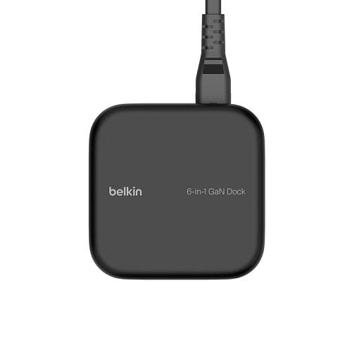 Док-станция Belkin Connect USB-C 6-in-1 Core GaN Dock 130Вт, черный