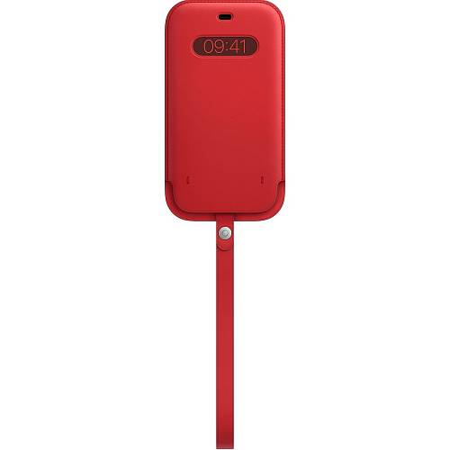 Чехол для смартфона Apple MagSafe для iPhone 12 Pro Max, кожа, (PRODUCT)RED