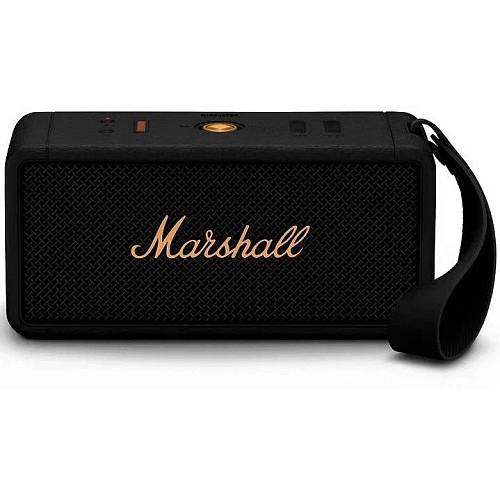 Портативная акустическая система Marshall Middleton, черный и латунный