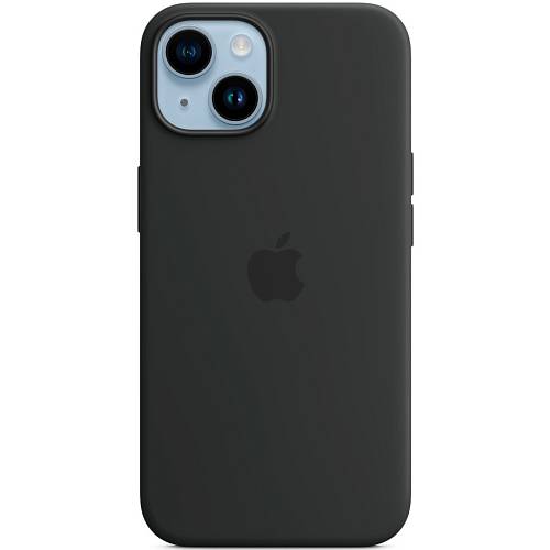Чехол для смартфона iPhone 14 Silicone Case with MagSafe, «темная ночь»