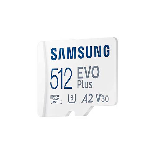 Карта памяти Samsung EVO Plus microSDXC (с адаптером), 512 Гб