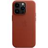 Фото — Чехол для смартфона iPhone 14 Pro Leather Case with MagSafe, умбра