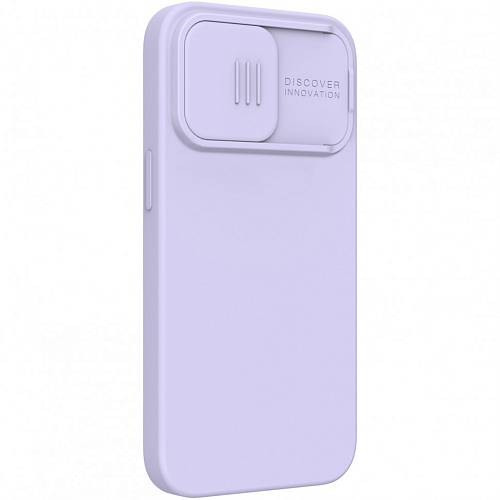 Чехол для смартфона Nillkin для iPhone 13 Pro Max CamShield Silky Magnetic Silicone, фиолетовый