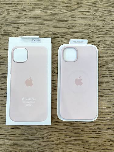 Чехол для смартфона Apple iPhone 14 Plus Silicone Case with MagSafe, «розовый мел» (уценка)