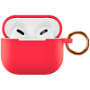 Фото — Чехол для наушников vlp Soft Touch, с кольцом, для AirPods (3rd generation), красный