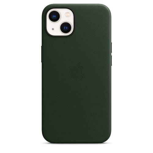 Чехол для смартфона MagSafe для iPhone 13, кожа, «зелёная секвойя»