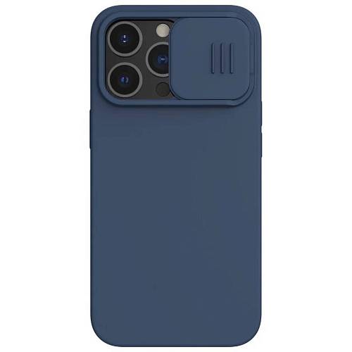 Чехол для смартфона Nillkin для iPhone 13 Pro Max CamShield Silky Magnetic Silicone, синий
