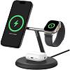 Фото — Зарядное устройство Belkin BoostCharge Pro 3-in-1 Magnetic Wireless Charging Stand with Qi2 15Вт, черный