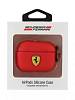 Фото — Чехол для наушников Ferrari с кольцом для AirPods Pro, красный