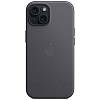 Фото — Чехол для смартфона iPhone 15 FineWoven Case with MagSafe, Black