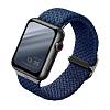Фото — Ремешок для смарт-часов Uniq для Apple Watch 41/40/38 mm ASPEN Strap Braided, голубой