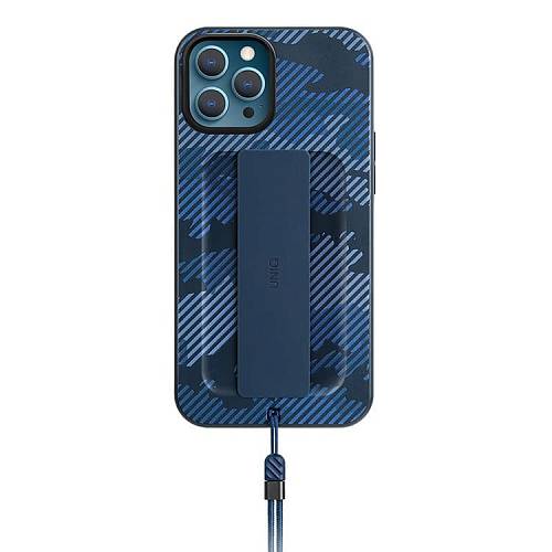 Чехол для смартфона Uniq для iPhone 12 Pro Max HELDRO + Band DE Anti-microbial, синий