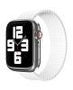 Фото — Ремешок для смарт-часов vlp для Apple Watch 42/44/45, S/M, 2шт, нейлоновый плетёный, белый