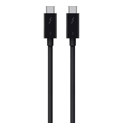 Кабель Belkin Thunderbolt 3 USB-C/USB-C, 100 Вт, 0.8м, черный
