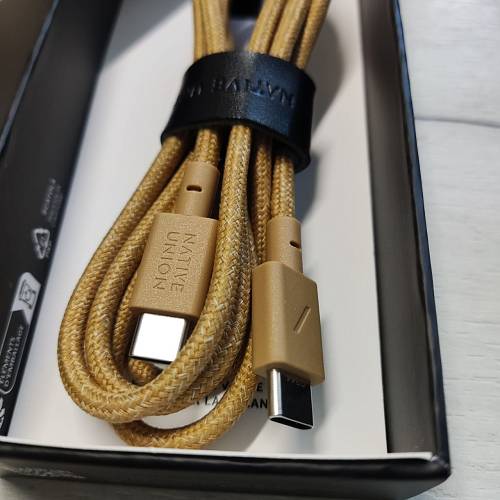 Кабель Native Union Belt USB-C на USB-C, 1.2 м, крафт (уценка)