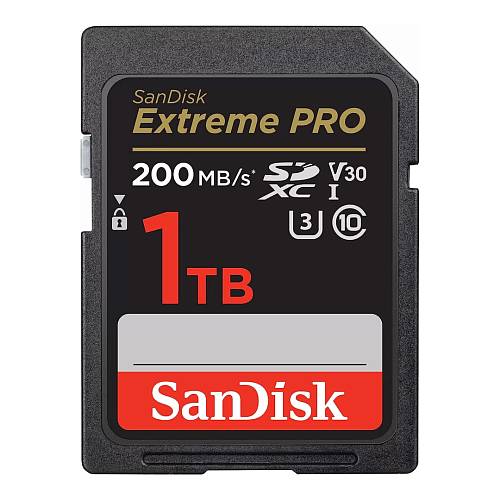 Карта памяти SanDisk Memory Card Extreme Pro SDXC for DSLR, 1 Тб