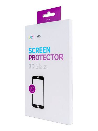 Защитное стекло для смартфона 3D vlp для iPhone 8 Plus /7 Plus, олеофобное, с черной рамкой
