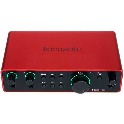 Внешняя звуковая карта Focusrite Scarlett 2i2 (4-го поколения)