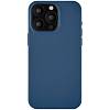 Фото — Чехол для смартфона uBear Capital Leather Case with MagSafe для iPhone 15 Pro, тёмно-синий