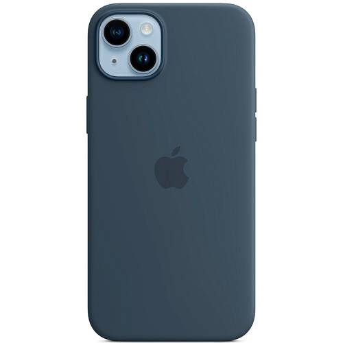 Чехол для смартфона Apple iPhone 14 Plus Silicone Case with MagSafe, синий (уценка)