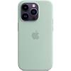 Фото — Чехол для смартфона iPhone 14 Pro Silicone Case with MagSafe, светло-зеленый