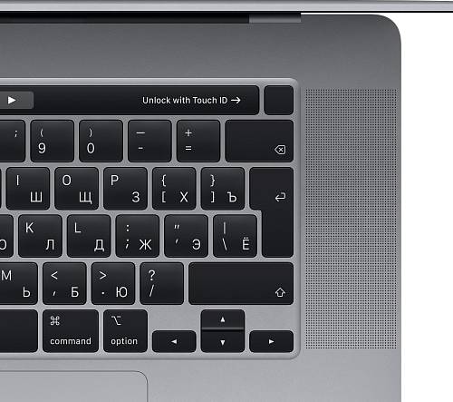 Apple MacBook Pro 16" 8 Core i9 2,4 ГГц, 64 ГБ, 2 ТБ SSD, Radeon Pro 5500M, Touch Bar,«серый космос»