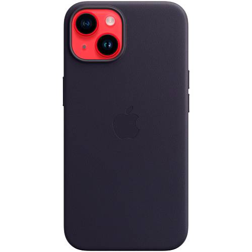 Чехол для смартфона iPhone 14 Leather Case with MagSafe, «чернила»
