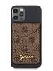 Фото — Чехол для смартфона Guess Wallet Cardslot  4G Trangle MagSafe logo для iPhone, коричневый