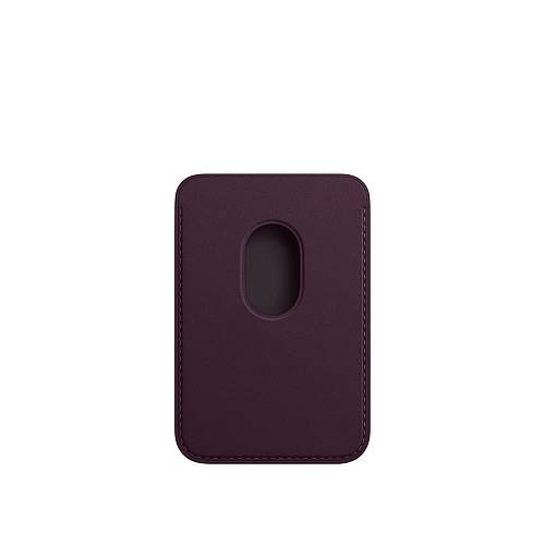 Чехол для смартфона MagSafe для iPhone, кожа, «тёмная вишня»