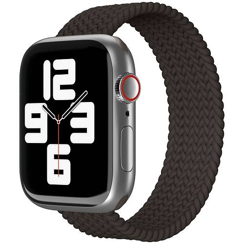 Ремешок для смарт-часов vlp для Apple Watch 38/40/41, L/XL, 2шт, нейлоновый плетёный, черный
