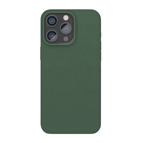 Чехол для смартфона "vlp" Ecopelle Case с MagSafe для iPhone 15 Pro, темно-зеленый (Limited Edition)