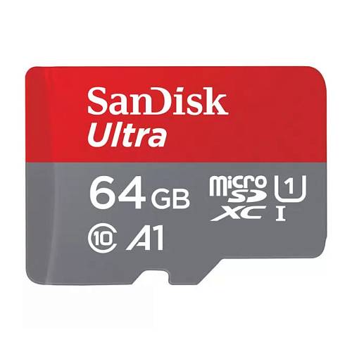 Карта памяти SanDisk Ultra Micro SDXC, A1, 64 Гб
