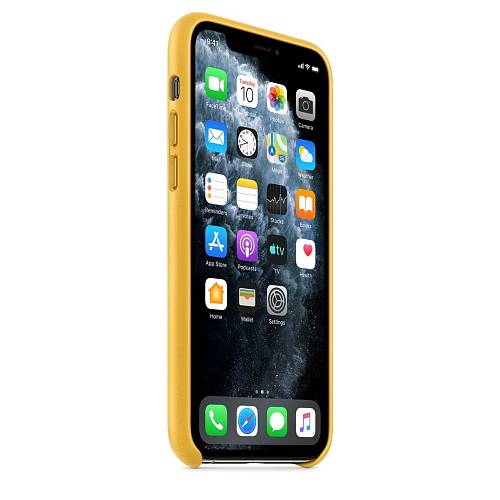 Чехол для смартфона для iPhone 11 Pro, кожа, «лимонный сироп»