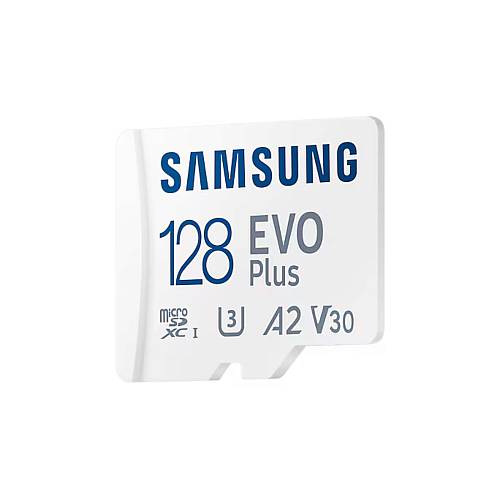 Карта памяти Samsung EVO Plus microSDXC (с адаптером), 128 Гб