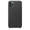 Фото — Чехол для смартфона Apple Leather Case кожа, цвет черный, для iPhone 11 Pro Max