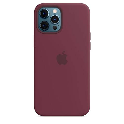 Чехол для смартфона Apple MagSafe для iPhone 12 Pro Max, силикон, сливовый