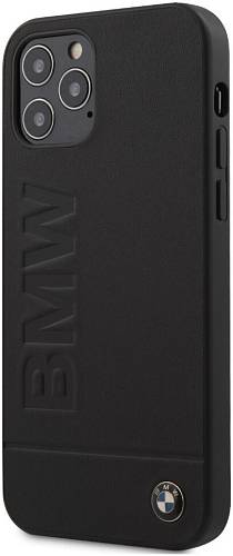 Чехол для смартфона BMW Signature Genuine для iPhone 12 Pro Max, кожа, черный