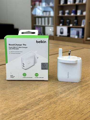 Зарядное устройство Belkin BoostCharge Pro USB-C Wall Charger with PPS 60W, белый (уценка)