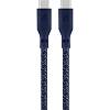 Фото — Кабель uBear Trend Cable USB-C/USB-C 2.4м, 140W, синий