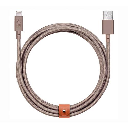 Кабель Native Union Belt Cable USB на Lightning, 3 м, бежевый