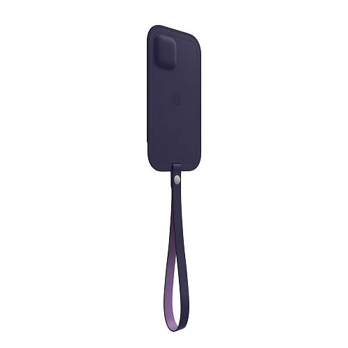 Чехол для смартфона Apple MagSafe для iPhone 12 mini, кожа, тёмно-фиолетовый