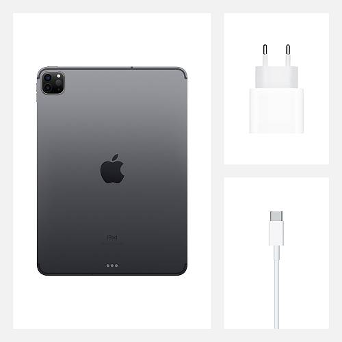Apple iPad Pro (2020) 11" Wi-Fi + Cellular 512 ГБ, «серый космос»