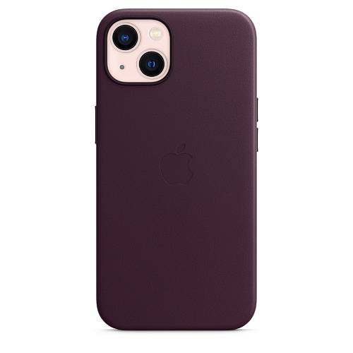 Чехол для смартфона MagSafe для iPhone 13 mini, кожа, «тёмная вишня»