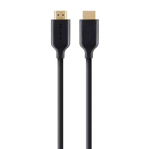 Кабель Belkin Gold-Plated High-Speed HDMI Cable with Ethernet 2м, черный