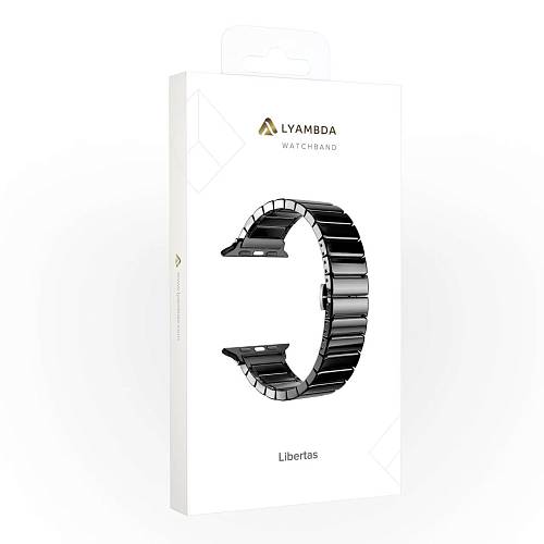 Ремешок для смарт-часов Apple Watch 38/40 mm LYAMBDA LIBERTAS, керамика, чёрный